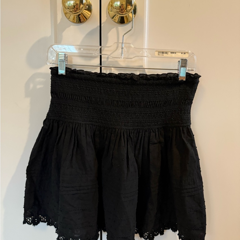 Poupette St. Barth Black Mini Skirt